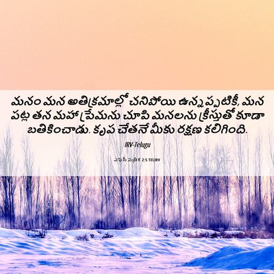 Picture 06 - ఎఫెసీ పత్రిక 2:5 TELIRV - మనం మన - Bible Verse Picture