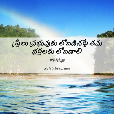 Picture 06 - ఎఫెసీ పత్రిక 5:22 TELIRV - స్త్రీలు - Bible Verse Picture