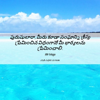 Picture 06 - ఎఫెసీ పత్రిక 5:25 TELIRV - పురుషులారా, మీరు - Bible Verse Picture