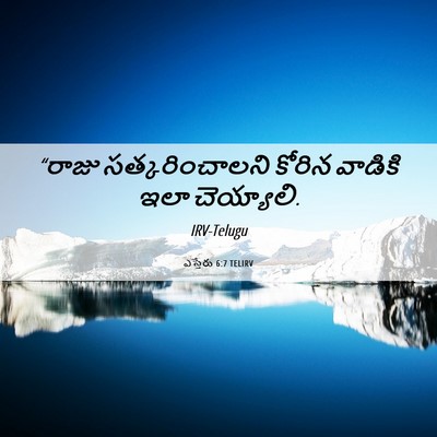 Picture 06 - ఎస్తేరు 6:7 TELIRV - “రాజు - Bible Verse Picture