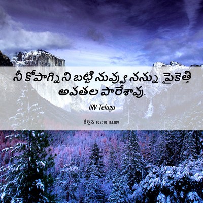 Picture 06 - కీర్తన 102:10 TELIRV - నీ కోపాగ్నిని - Bible Verse Picture