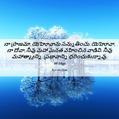 Picture 06 - కీర్తన 104:1 TELIRV - నా ప్రాణమా, - Bible Verse Picture