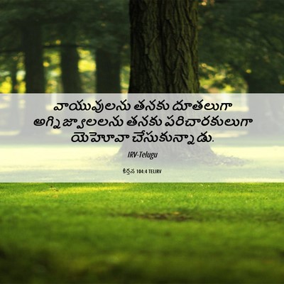 Picture 06 - కీర్తన 104:4 TELIRV - వాయువులను తనకు - Bible Verse Picture