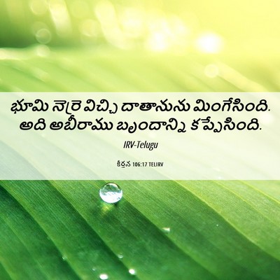 Picture 06 - కీర్తన 106:17 TELIRV - భూమి నెర్రె - Bible Verse Picture