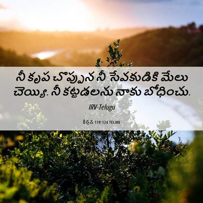 Picture 06 - కీర్తన 119:124 TELIRV - నీ కృప చొప్పున నీ - Bible Verse Picture