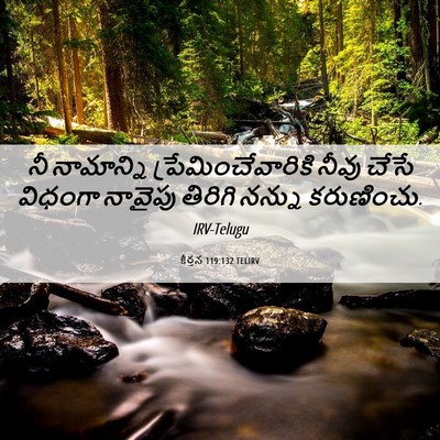 Picture 06 - కీర్తన 119:132 TELIRV - నీ నామాన్ని - Bible Verse Picture