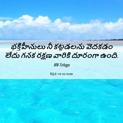 Picture 06 - కీర్తన 119:155 TELIRV - భక్తిహీనులు నీ - Bible Verse Picture