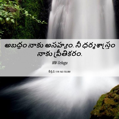 Picture 06 - కీర్తన 119:163 TELIRV - అబద్ధం నాకు - Bible Verse Picture