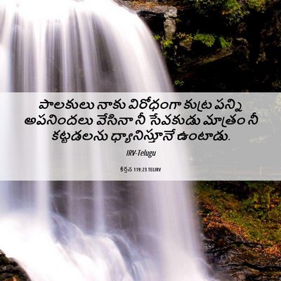 Picture 06 - కీర్తన 119:23 TELIRV - పాలకులు నాకు - Bible Verse Picture