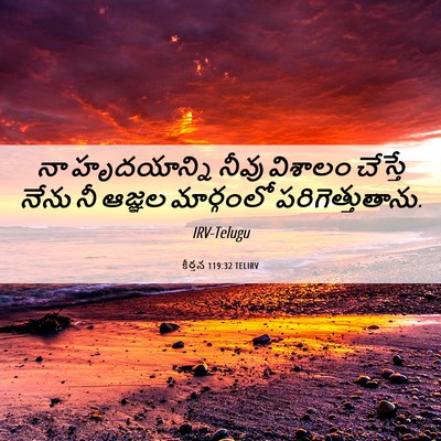 Picture 06 - కీర్తన 119:32 TELIRV - నా హృదయాన్ని నీవు - Bible Verse Picture