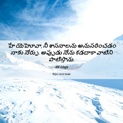 Picture 06 - కీర్తన 119:33 TELIRV - హే యెహోవా, నీ - Bible Verse Picture