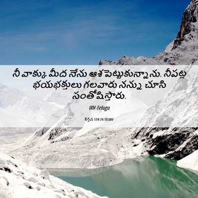 Picture 06 - కీర్తన 119:74 TELIRV - నీ వాక్కు మీద నేను - Bible Verse Picture
