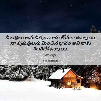 Picture 06 - కీర్తన 119:98 TELIRV - నీ ఆజ్ఞలు - Bible Verse Picture