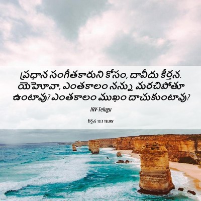 Picture 06 - కీర్తన 13:1 TELIRV - ప్రధాన - Bible Verse Picture