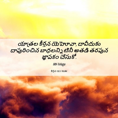 Picture 06 - కీర్తన 132:1 TELIRV - యాత్రల కీర్తన - Bible Verse Picture