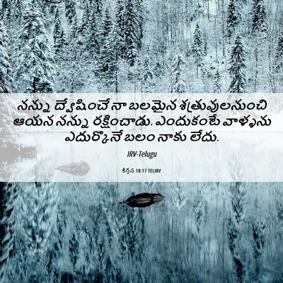 Picture 06 - కీర్తన 18:17 TELIRV - నన్ను ద్వేషించే - Bible Verse Picture