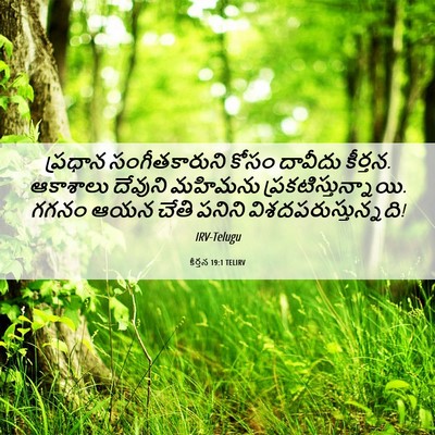 Picture 06 - కీర్తన 19:1 TELIRV - ప్రధాన - Bible Verse Picture