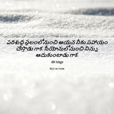 Picture 06 - కీర్తన 20:2 TELIRV - పరిశుద్ధ - Bible Verse Picture