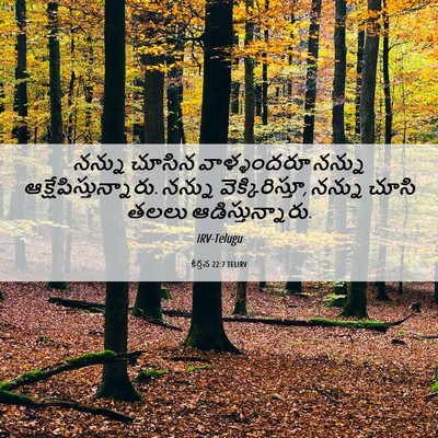 Picture 06 - కీర్తన 22:7 TELIRV - నన్ను చూసిన - Bible Verse Picture