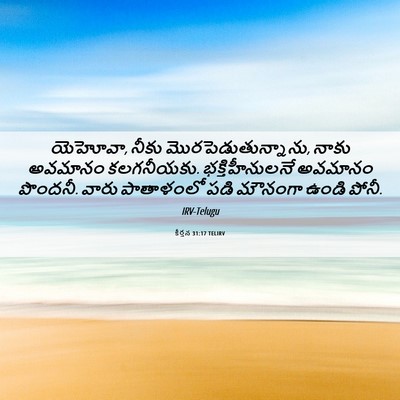 Picture 06 - కీర్తన 31:17 TELIRV - యెహోవా, నీకు - Bible Verse Picture