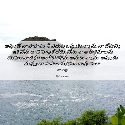 Picture 06 - కీర్తన 32:5 TELIRV - అప్పుడే నా - Bible Verse Picture