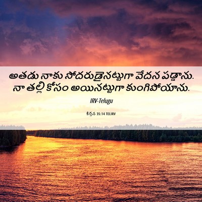 Picture 06 - కీర్తన 35:14 TELIRV - అతడు నాకు - Bible Verse Picture
