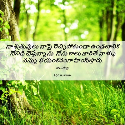 Picture 06 - కీర్తన 38:16 TELIRV - నా శత్రువులు నాపై - Bible Verse Picture
