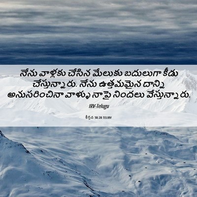 Picture 06 - కీర్తన 38:20 TELIRV - నేను వాళ్లకు - Bible Verse Picture