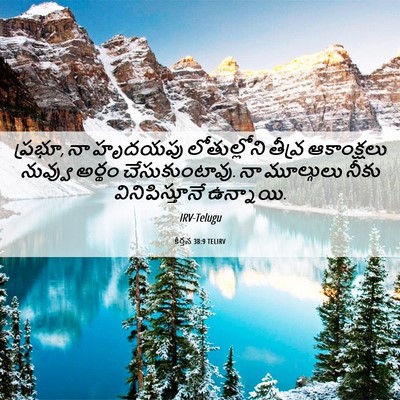 Picture 06 - కీర్తన 38:9 TELIRV - ప్రభూ, నా హృదయపు - Bible Verse Picture