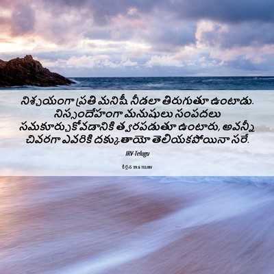 Picture 06 - కీర్తన 39:6 TELIRV - నిశ్చయంగా ప్రతి - Bible Verse Picture
