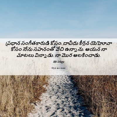 Picture 06 - కీర్తన 40:1 TELIRV - ప్రధాన - Bible Verse Picture
