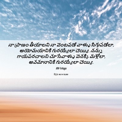 Picture 06 - కీర్తన 40:14 TELIRV - నా ప్రాణం తీయాలని - Bible Verse Picture