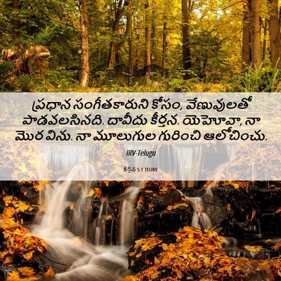 Picture 06 - కీర్తన 5:1 TELIRV - ప్రధాన - Bible Verse Picture