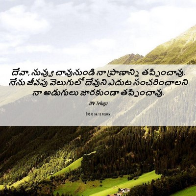 Picture 06 - కీర్తన 56:12 TELIRV - దేవా, నువ్వు - Bible Verse Picture