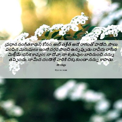 Picture 06 - కీర్తన 59:1 TELIRV - ప్రధాన - Bible Verse Picture