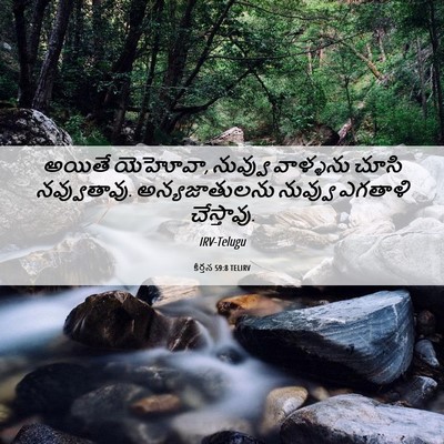 Picture 06 - కీర్తన 59:8 TELIRV - అయితే యెహోవా, - Bible Verse Picture