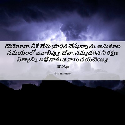 Picture 06 - కీర్తన 69:13 TELIRV - యెహోవా, నీకే నేను - Bible Verse Picture