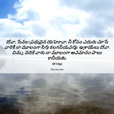 Picture 06 - కీర్తన 69:6 TELIRV - దేవా, సేనల - Bible Verse Picture