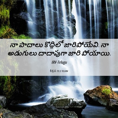 Picture 06 - కీర్తన 73:2 TELIRV - నా పాదాలు - Bible Verse Picture