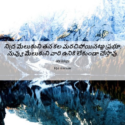 Picture 06 - కీర్తన 73:20 TELIRV - నిద్ర మేలుకుని తన - Bible Verse Picture
