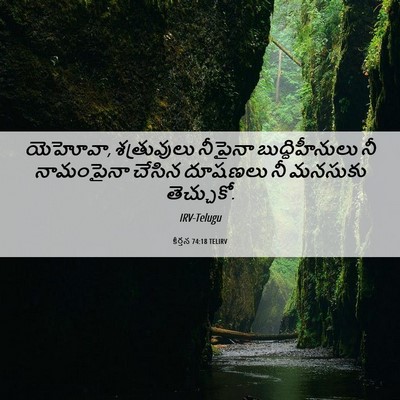 Picture 06 - కీర్తన 74:18 TELIRV - యెహోవా, శత్రువులు - Bible Verse Picture