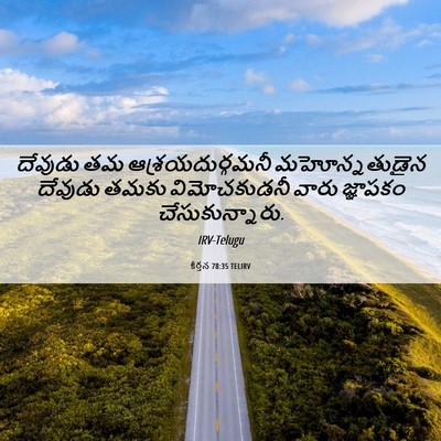 Picture 06 - కీర్తన 78:35 TELIRV - దేవుడు తమ - Bible Verse Picture