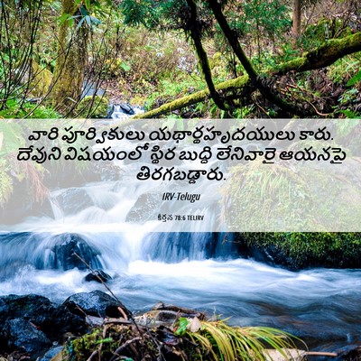 Picture 06 - కీర్తన 78:6 TELIRV - వారి పూర్వికులు - Bible Verse Picture