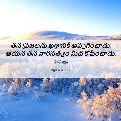 Picture 06 - కీర్తన 78:62 TELIRV - తన ప్రజలను - Bible Verse Picture