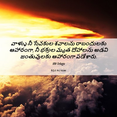 Picture 06 - కీర్తన 79:2 TELIRV - వాళ్ళు నీ సేవకుల - Bible Verse Picture