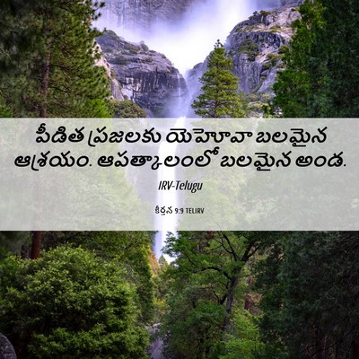 Picture 06 - కీర్తన 9:9 TELIRV - పీడిత ప్రజలకు - Bible Verse Picture