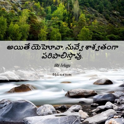 Picture 06 - కీర్తన 92:8 TELIRV - అయితే యెహోవా, - Bible Verse Picture