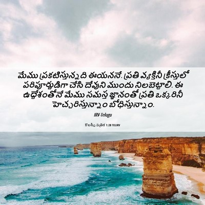 Picture 06 - కొలస్సీ పత్రిక 1:28 TELIRV - మేము - Bible Verse Picture