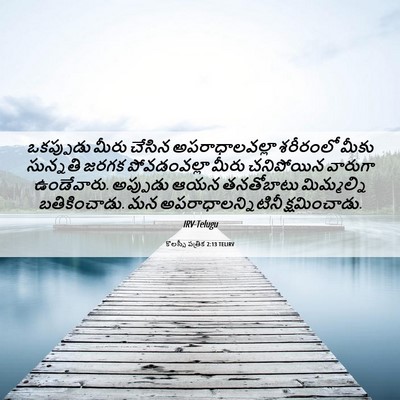 Picture 06 - కొలస్సీ పత్రిక 2:13 TELIRV - ఒకప్పుడు మీరు - Bible Verse Picture