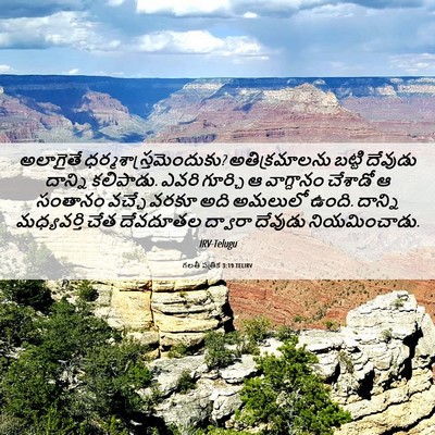 Picture 06 - గలతీ పత్రిక 3:19 TELIRV - అలాగైతే - Bible Verse Picture